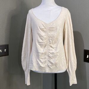 Bailey 44 Natalia Sweater Cream Heather Cashmere blend
